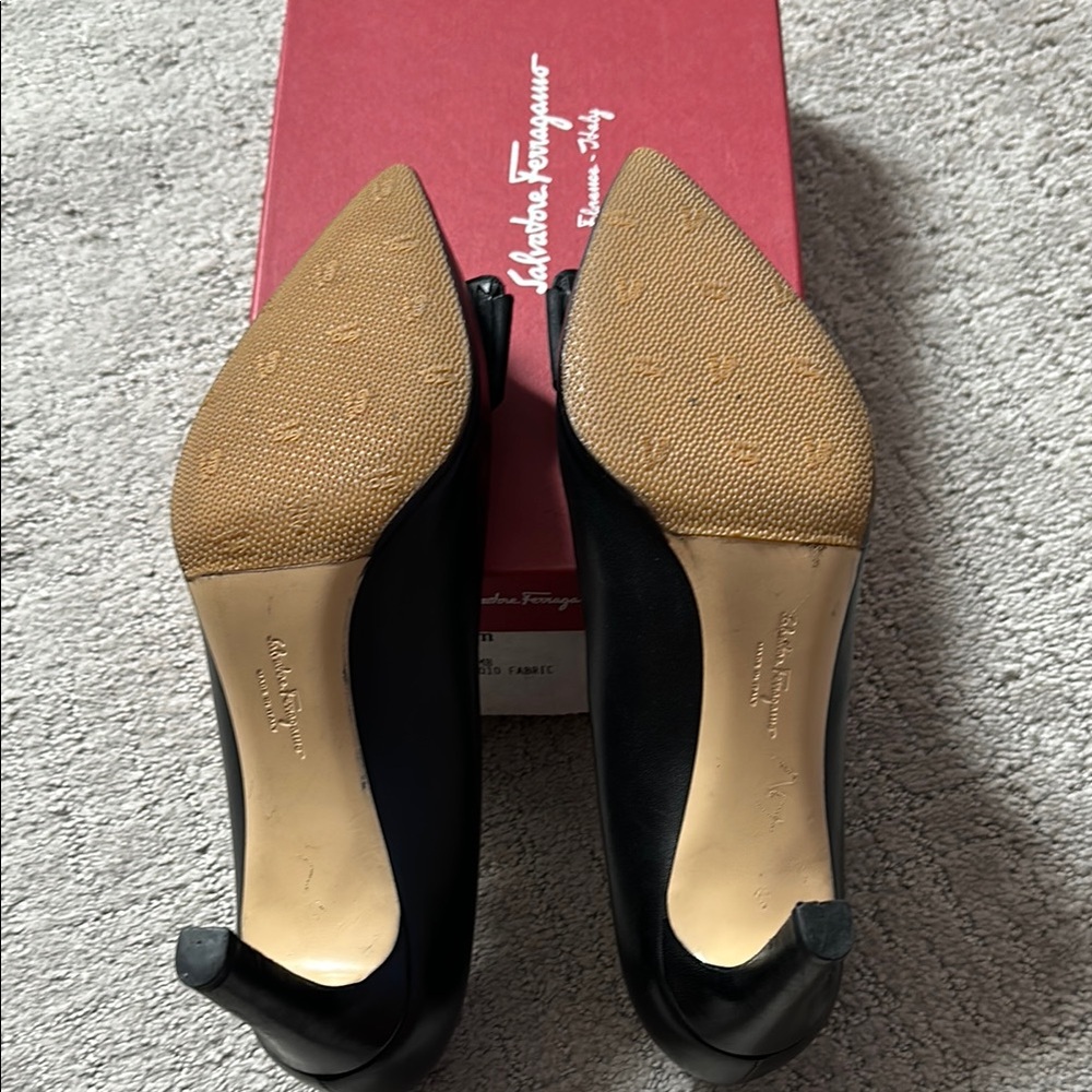 MIMI' 70 Nero Lamb Heels - Picture 5 of 9
